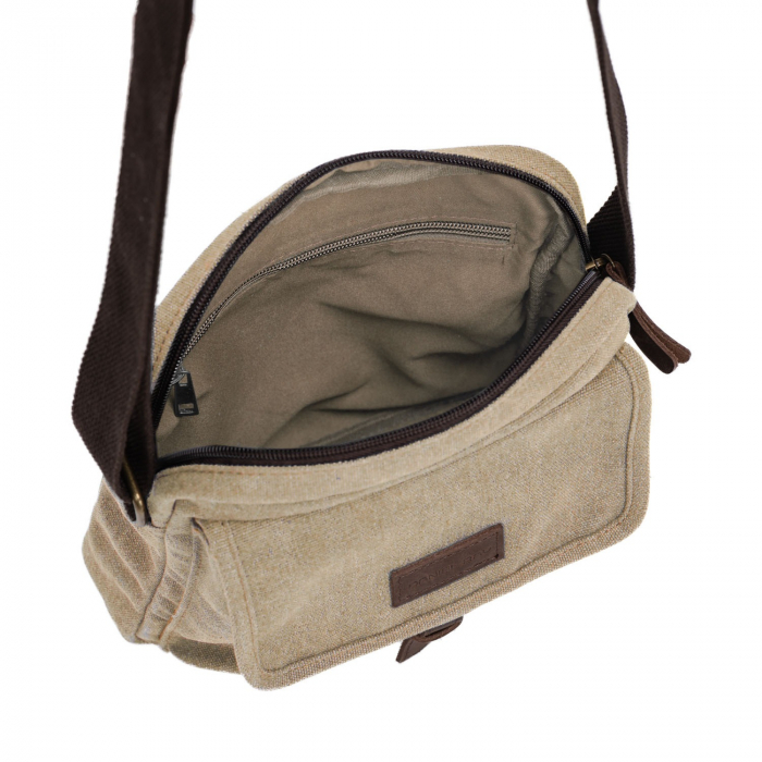 Geanta de barbati, Daniel ray, din material textil, seria McKinney, Khaki [3]