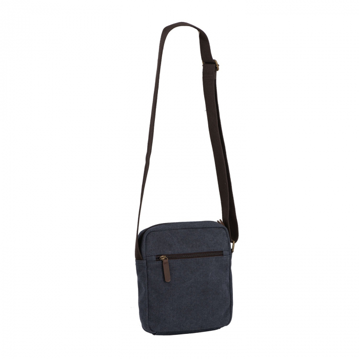 Geanta de barbati, Daniel ray, din material textil, seria McKinney, Bleumarin [5]