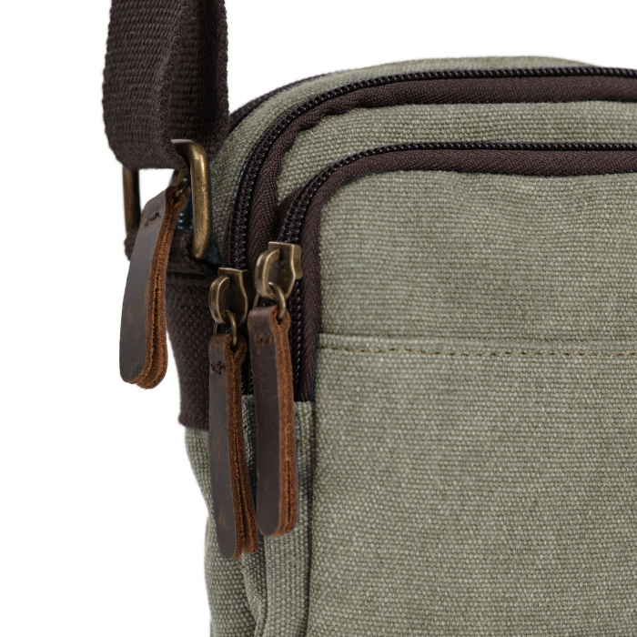Geanta de barbati, Daniel ray, din material textil, seria Midland, Verde olive [3]