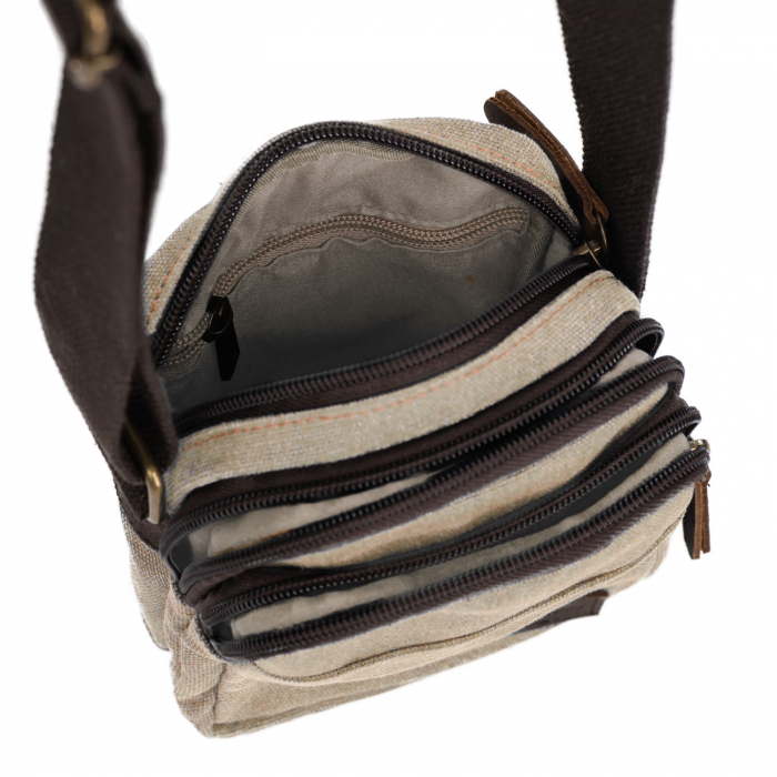 Geanta de barbati, Daniel ray, din material textil, seria Midland, Kaki [2]