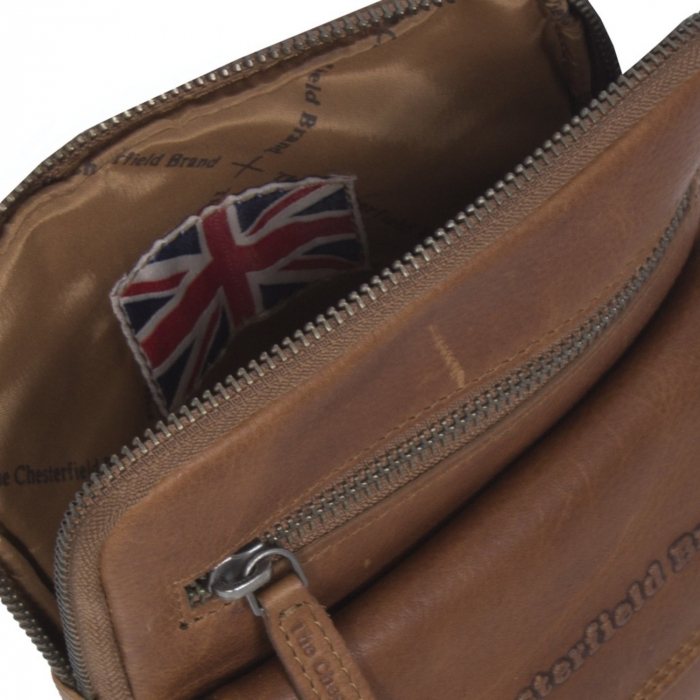 Geanta de barbati din piele naturala, The Chesterfield Brand, Lou, Maro coniac [2]