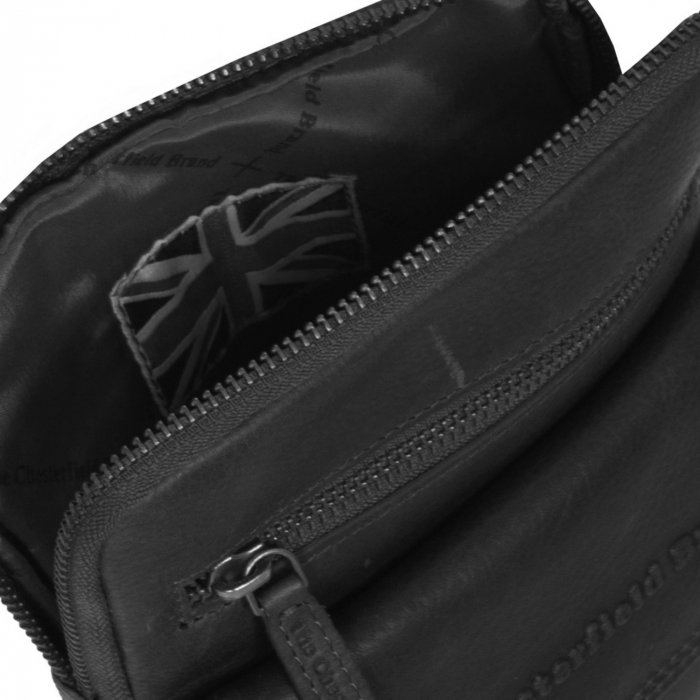 Geanta de barbati din piele naturala, The Chesterfield Brand, Lou, Negru [2]