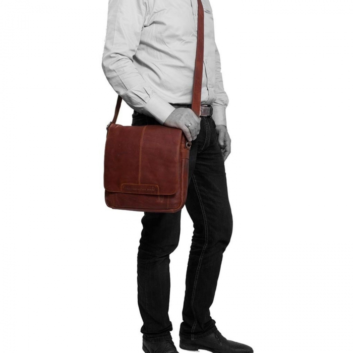 Geanta de barbati din piele naturala, The Chesterfield Brand, Raphael, Maro coniac [2]