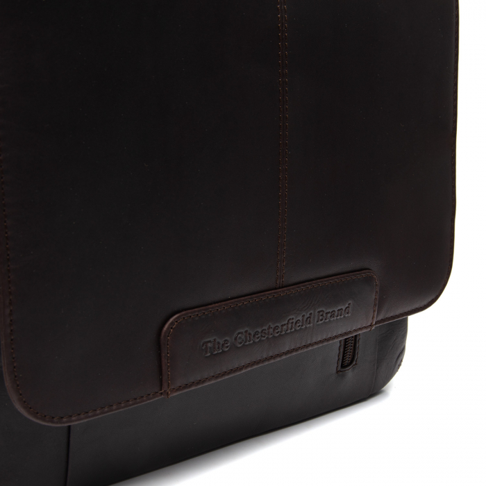 Geanta de barbati din piele naturala, The Chesterfield Brand, Raphael, Maro inchis [2]