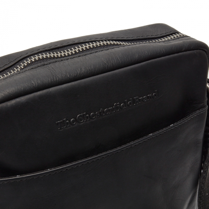 Geanta de barbati, din piele naturala, The Chesterfield Brand, Saba, Negru [4]