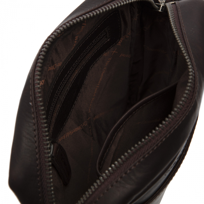 Geanta de barbati, din piele naturala, The Chesterfield Brand, Saba, Maro inchis [2]