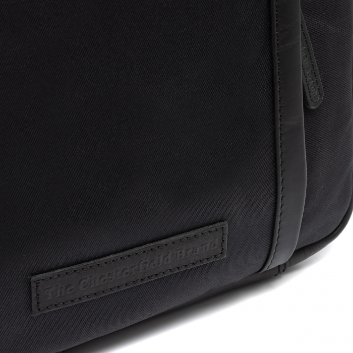 Geanta de barbati, The Chesterfield Brand, din nylon si piele, Arendal, Negru [4]
