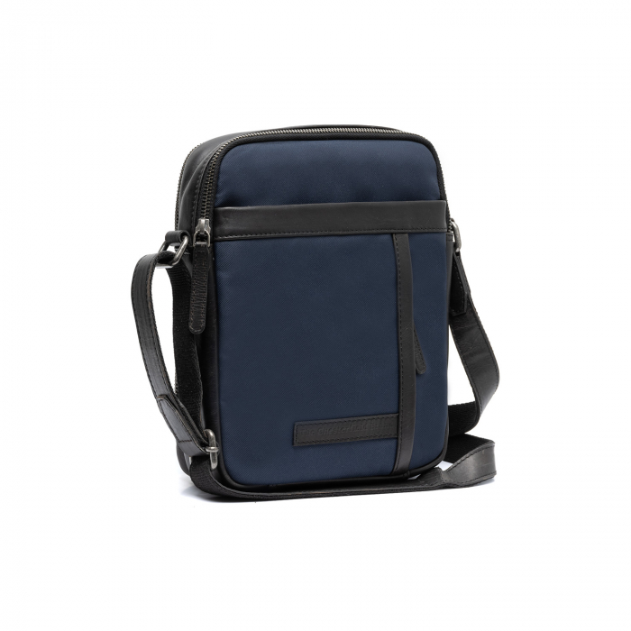 Geanta de barbati, The Chesterfield Brand, din nylon si piele, Arendal, Bleumarin [3]