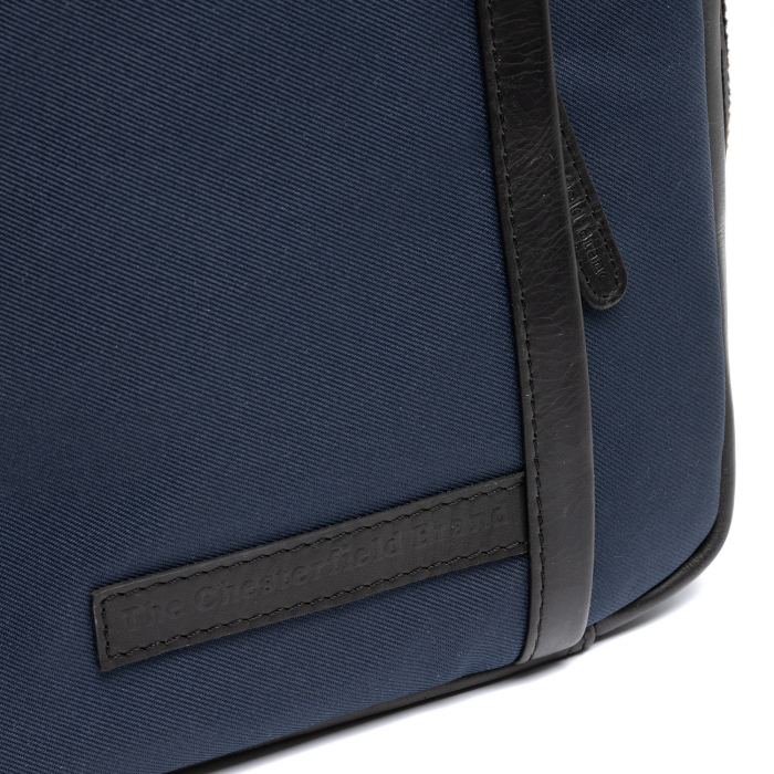 Geanta de barbati, The Chesterfield Brand, din nylon si piele, Arendal, Bleumarin [4]