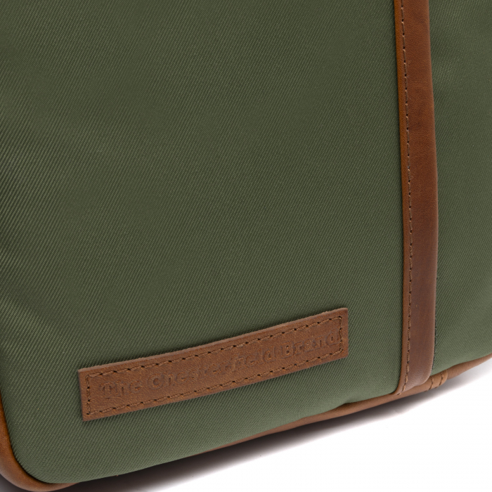 Geanta de barbati, The Chesterfield Brand, din nylon si piele, Arendal, Verde olive [4]