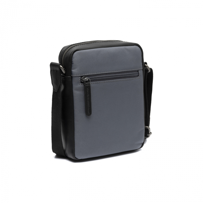 Geanta de barbati, The Chesterfield Brand, din nylon si piele, Karlstad, Gri [5]