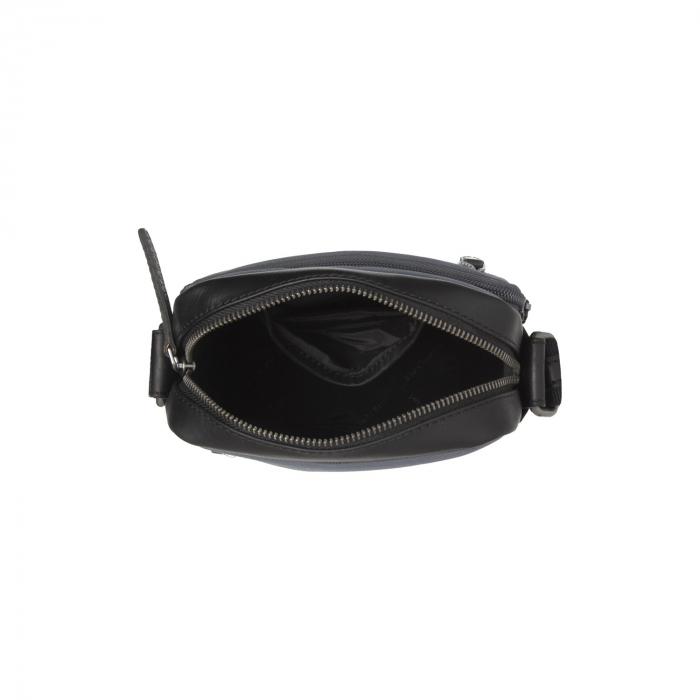 Geanta de barbati, The Chesterfield Brand, din nylon si piele, Karlstad, Gri [3]