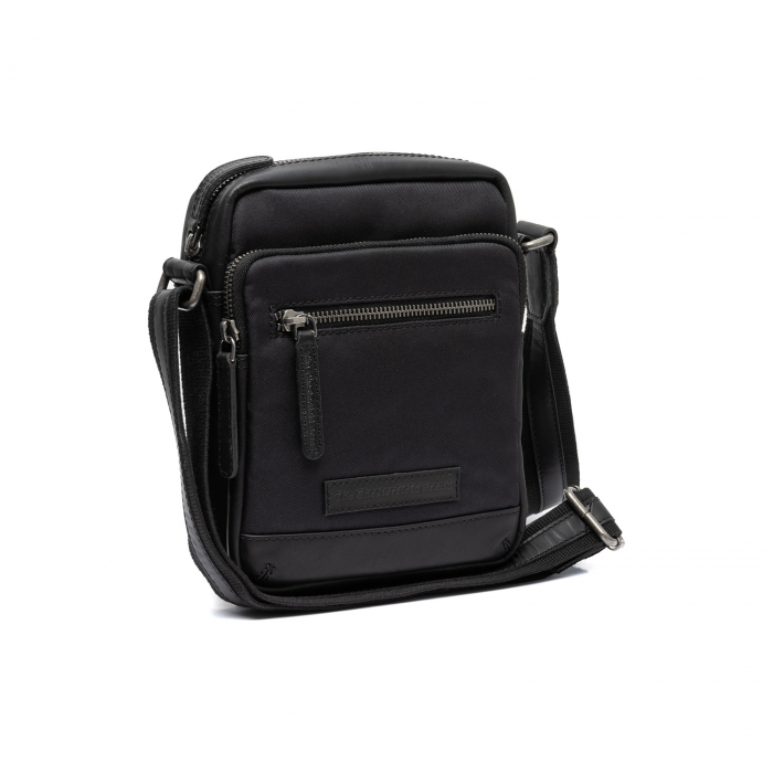 Geanta de barbati, The Chesterfield Brand, din nylon si piele, Karlstad, Negru [1]