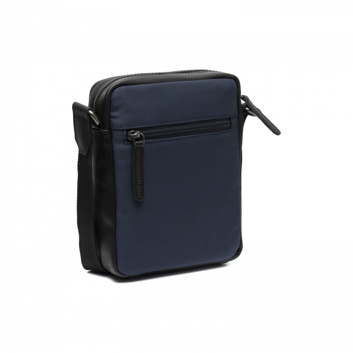 Geanta de barbati, The Chesterfield Brand, din piele si nylon, Karlstad, Bleumarin [5]