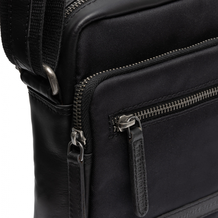 Geanta de barbati, The Chesterfield Brand, din nylon si piele, Karlstad, Negru [2]
