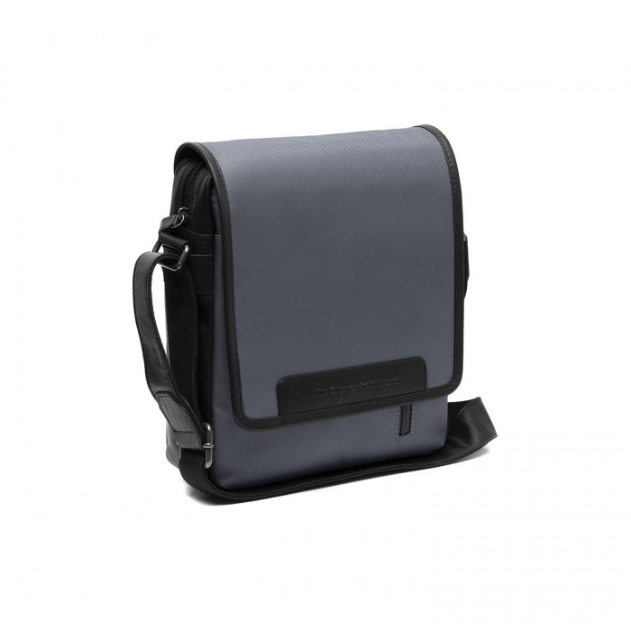 Geanta de barbati, The Chesterfield Brand, din nylon si piele, Mikeli, Gri [1]