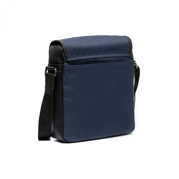 Geanta de barbati, The Chesterfield Brand, din nylon si piele, Mikeli, Bleumarin [6]