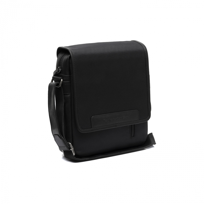 Geanta de barbati, The Chesterfield Brand, din nylon si piele, Mikeli, Negru [1]