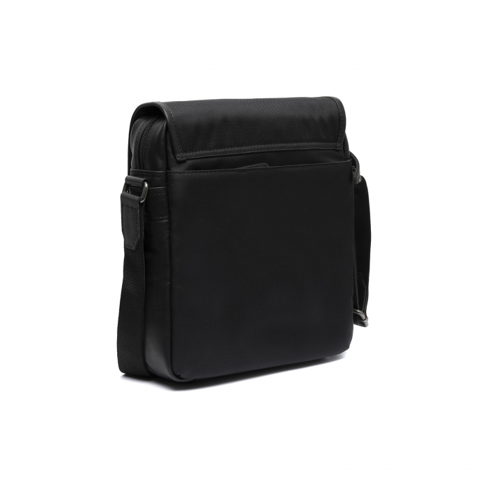 Geanta de barbati, The Chesterfield Brand, din nylon si piele, Mikeli, Negru [6]