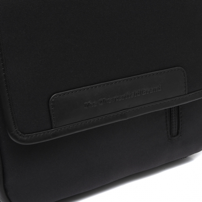 Geanta de barbati, The Chesterfield Brand, din nylon si piele, Mikeli, Negru [2]