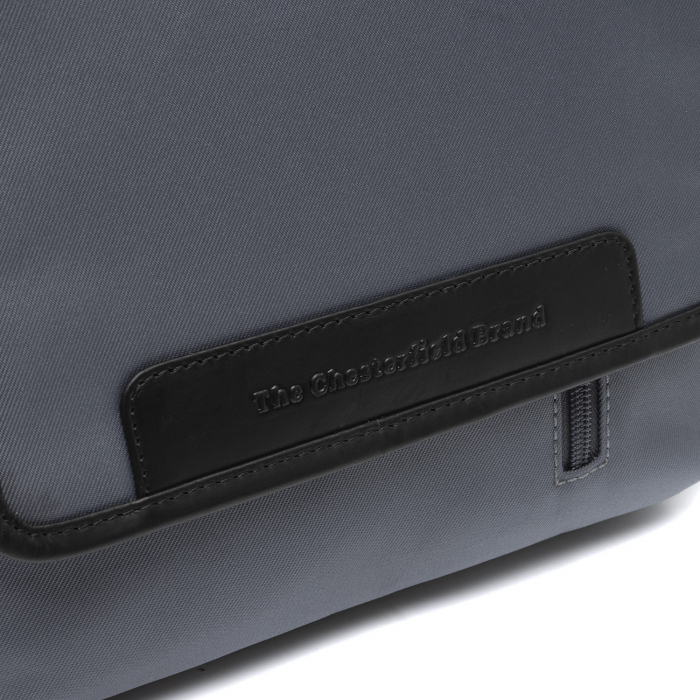 Geanta de barbati, The Chesterfield Brand, din nylon si piele, Mikeli, Gri [2]