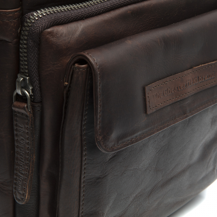 Geanta de barbati The Chesterfield Brand, din piele moale, Bath, Maro inchis [6]