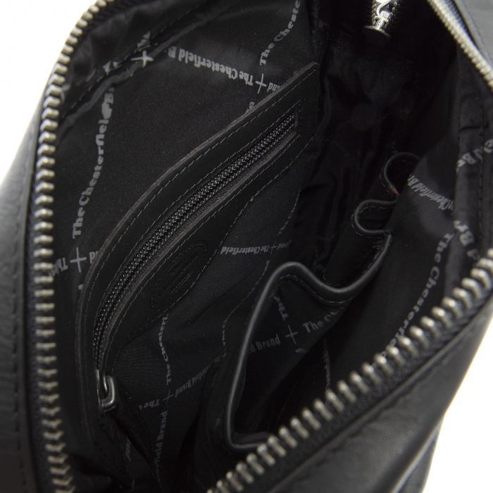 Geanta de barbati The Chesterfield Brand, din piele moale, Bath, Negru [2]