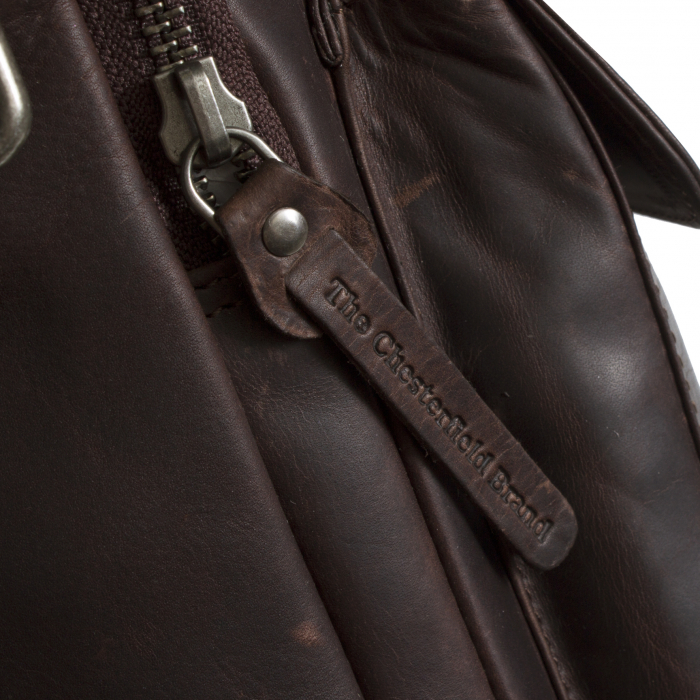 Geanta de barbati The Chesterfield Brand, din piele moale, Bath, Maro inchis [5]