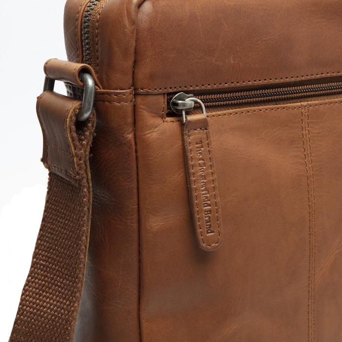 Geanta de barbati The Chesterfield Brand, din piele moale, Bath, Maro coniac [5]