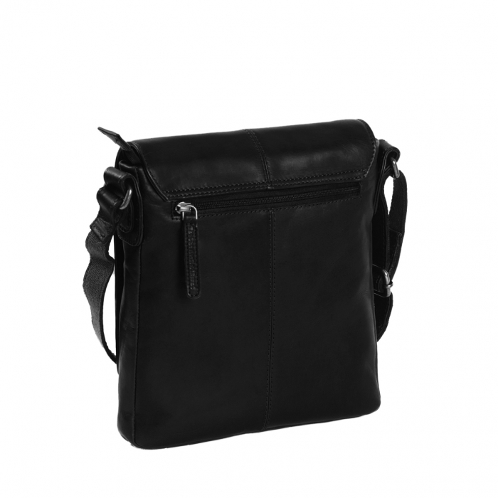 Geanta de barbati The Chesterfield Brand, din piele moale, Bodin, Negru [2]