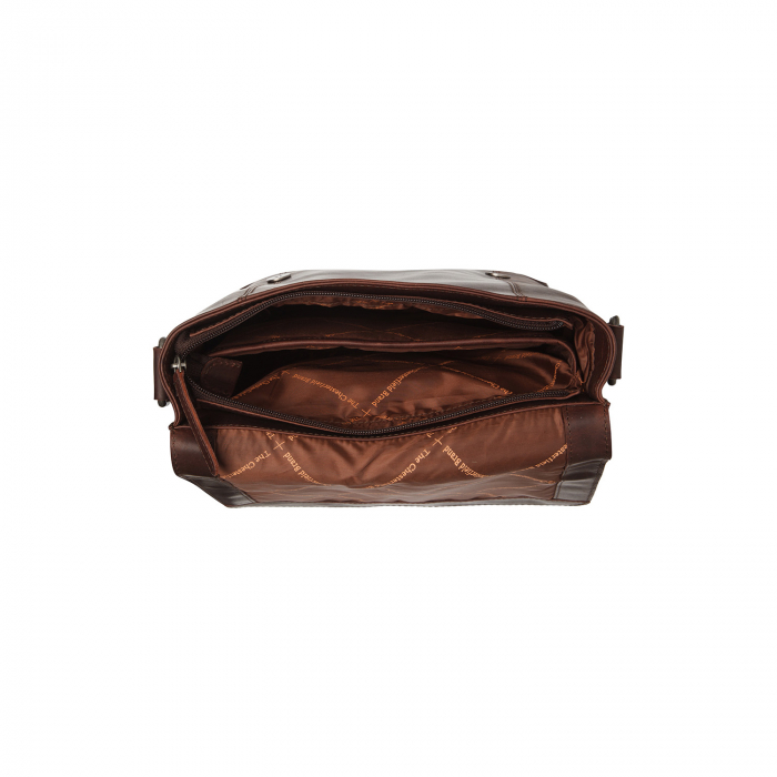 Geanta de barbati The Chesterfield Brand, din piele naturala, Adelanto, Maro inchis [3]