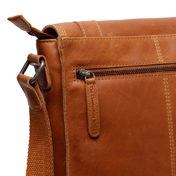 Geanta de barbati The Chesterfield Brand, din piele naturala, Adelanto, Maro coniac [5]
