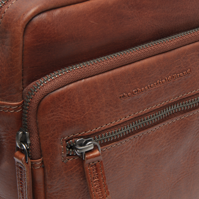 Geanta de barbati, The Chesterfield Brand, din piele naturala, Amantea, Maro coniac [3]
