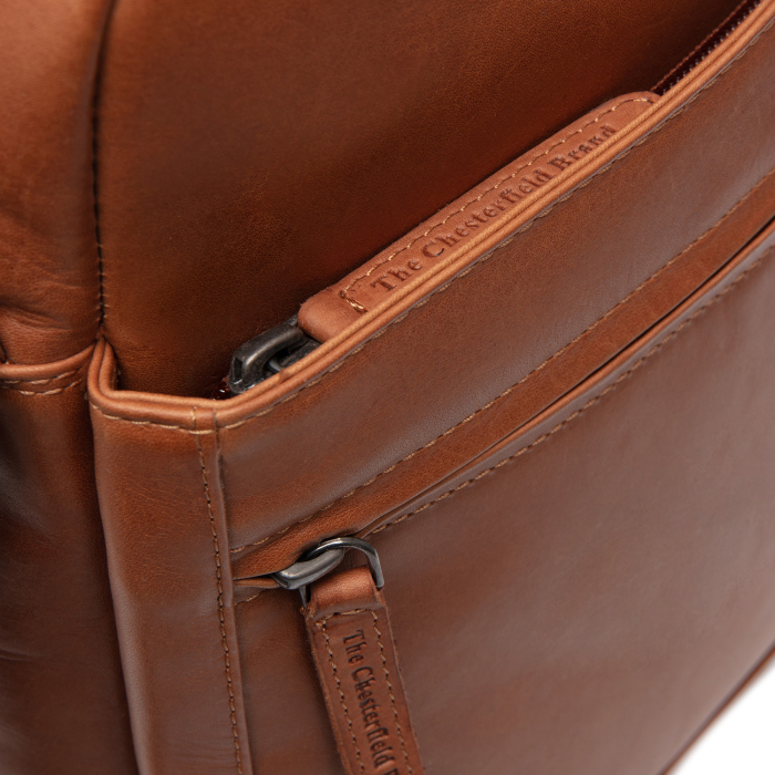 Geanta de barbati, The Chesterfield Brand, din piele naturala, Anzora, Maro coniac [4]