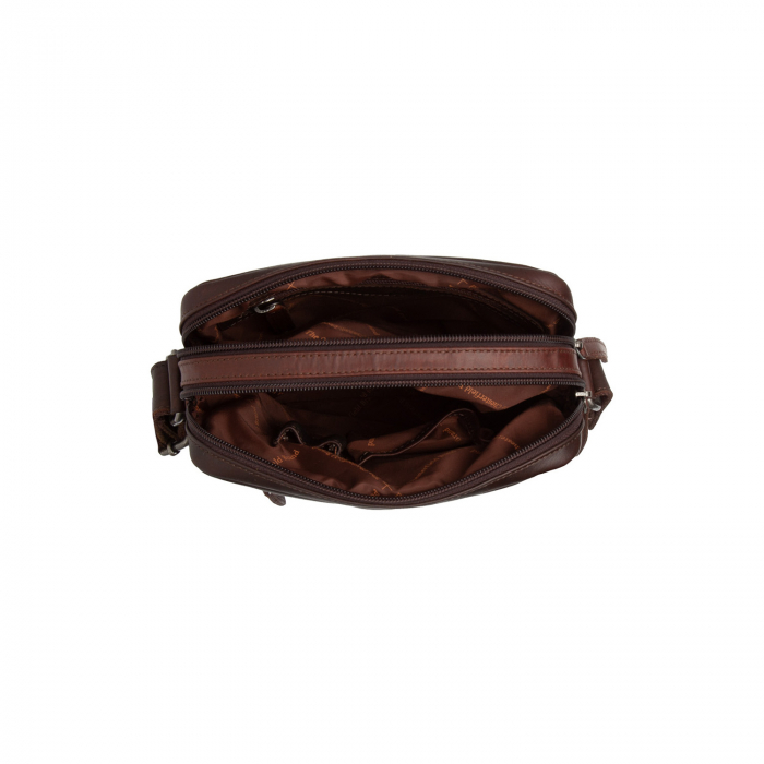 Geanta de barbati The Chesterfield Brand, din piele naturala, Arnhem, Maro inchis [3]