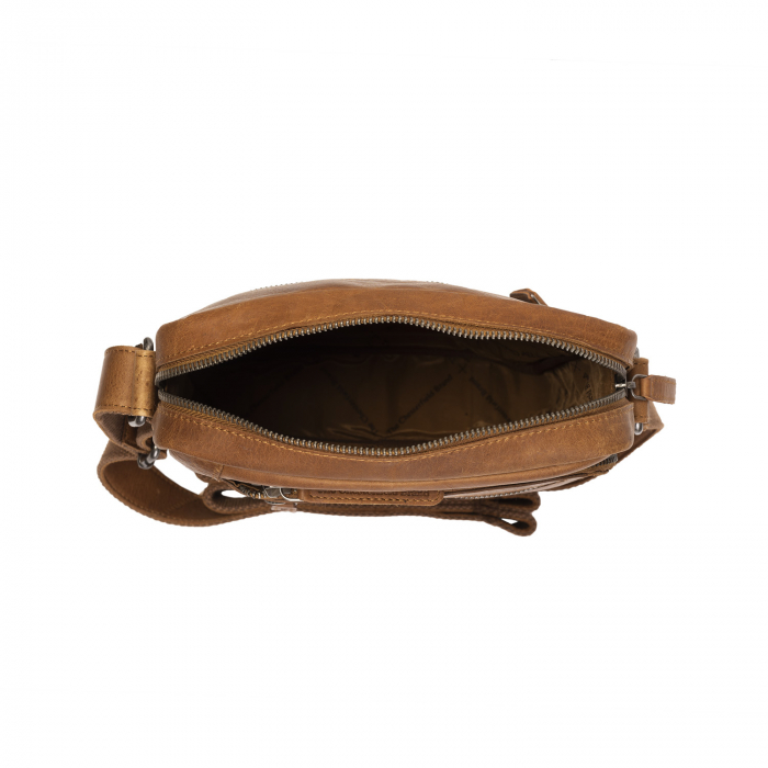 Geanta de barbati The Chesterfield Brand, din piele naturala, Dessau, Maro coniac [5]
