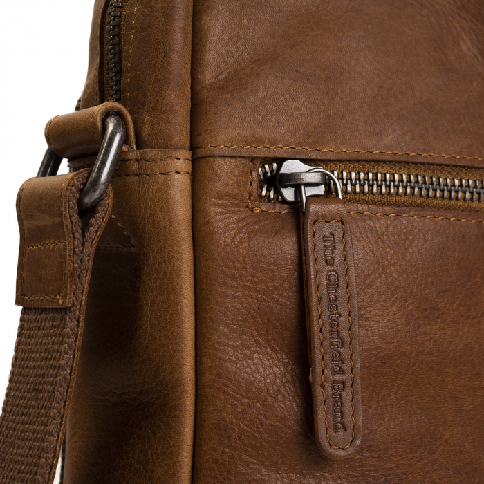 Geanta de barbati The Chesterfield Brand, din piele naturala, Dessau, Maro coniac [6]