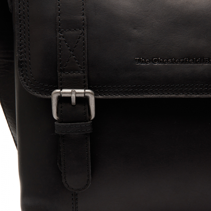 Geanta de barbati The Chesterfield Brand, din piele naturala, Matera, Negru [2]