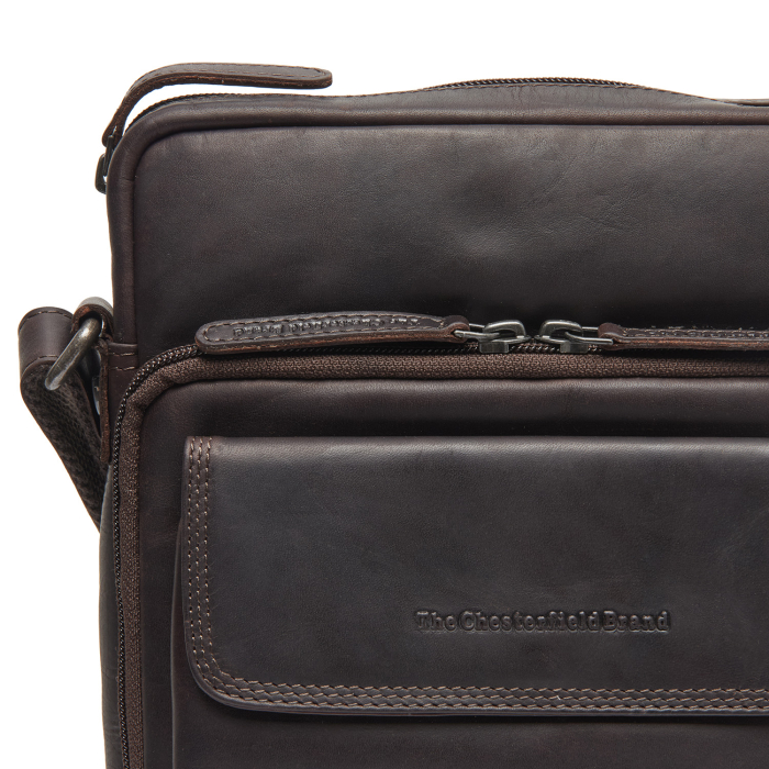 Geanta de barbati, The Chesterfield Brand, din piele naturala, Montira, Maro inchis [5]