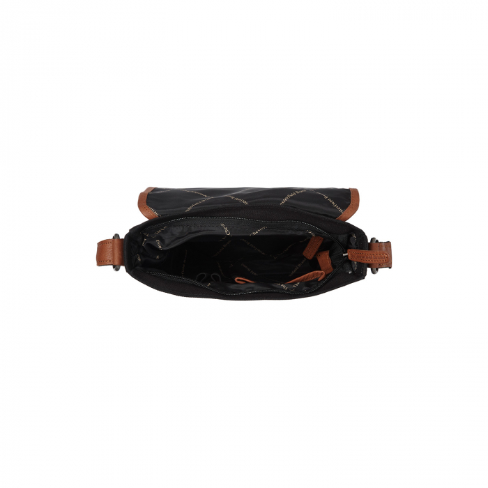 Geanta de barbati The Chesterfield Brand, din textil si piele, Lismone, Negru [4]