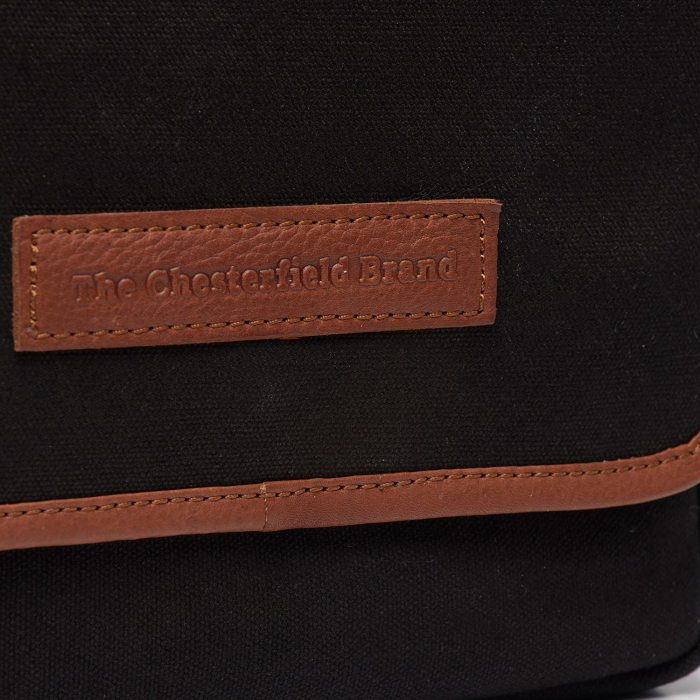 Geanta de barbati The Chesterfield Brand, din textil si piele, Lismone, Negru [2]
