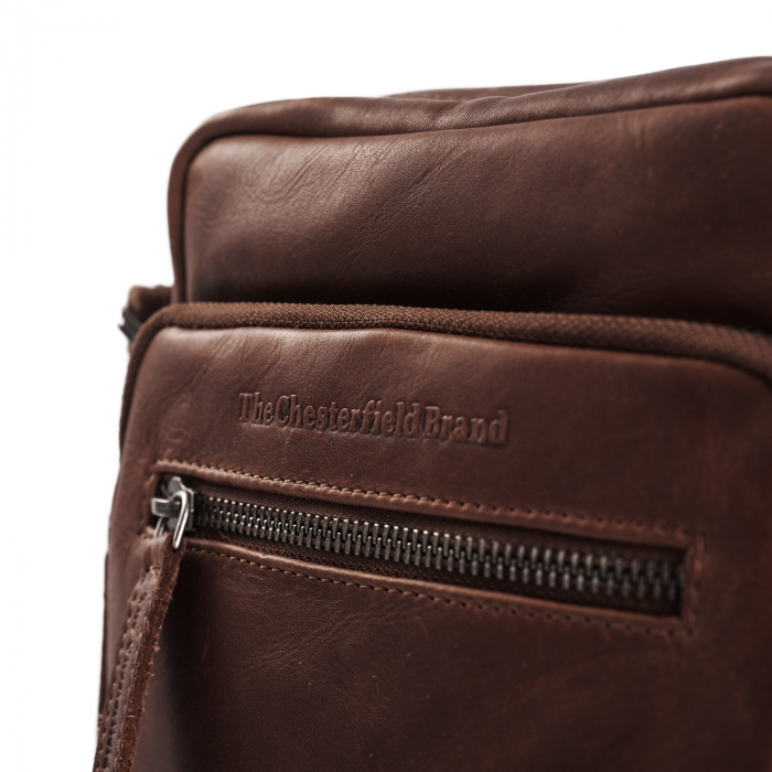 Geanta de barbati The Chesterfield Brand, din piele veritabila, Birmingham, Maro inchis [8]