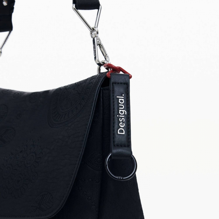Geanta de dama 2 in 1, de mana, umar si tip rucsac, Desigual, seria Dejavu Posadas, Negru [6]