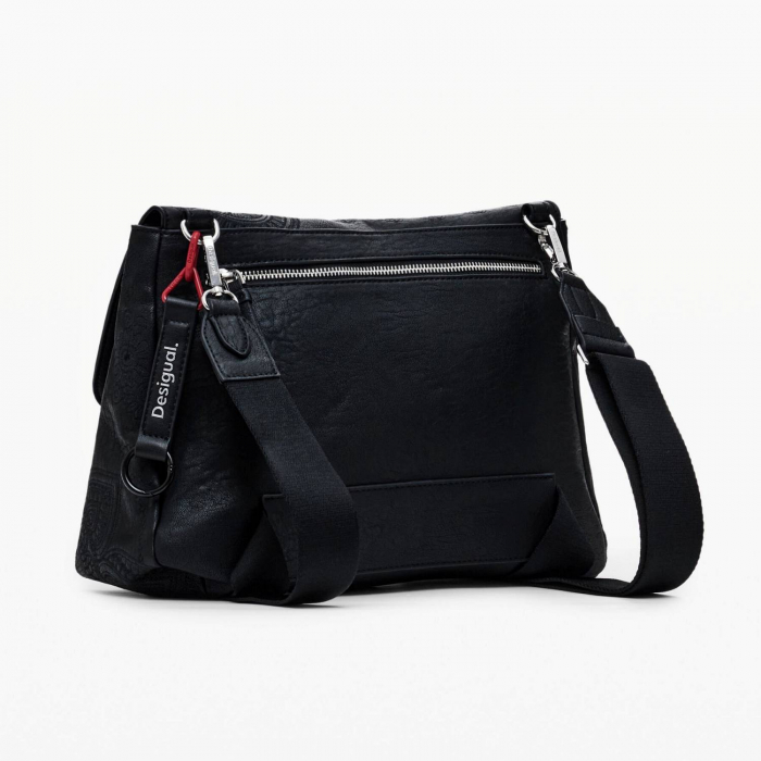 Geanta de dama 2 in 1, de mana, umar si tip rucsac, Desigual, seria Dejavu Posadas, Negru [7]