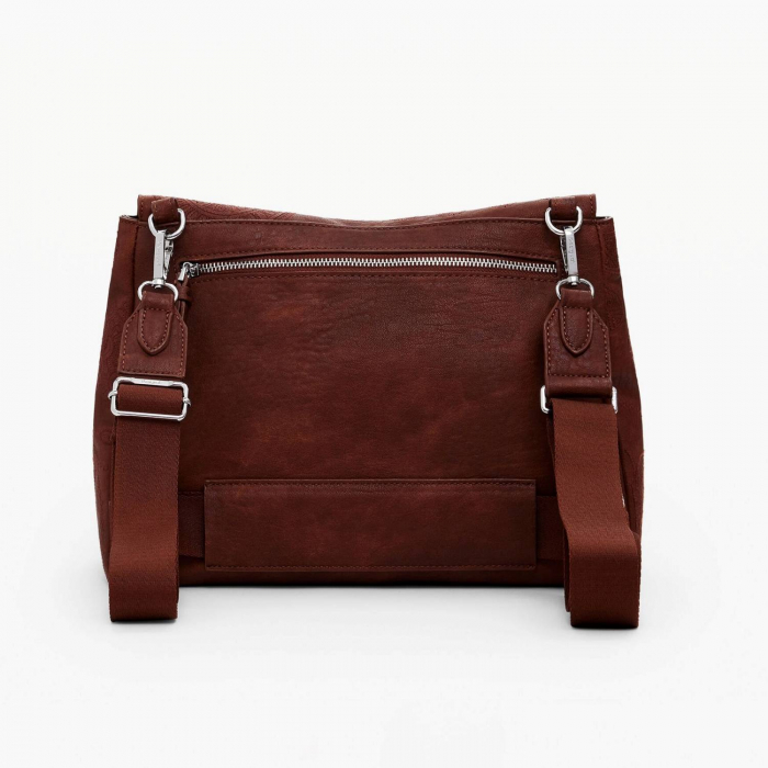 Geanta de dama 2 in 1, de mana, umar si tip rucsac, Desigual, seria Dejavu Posadas, Maro camel [7]