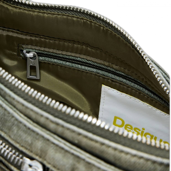 Geanta de dama crossbody, Desigual, seria Bravo Hybrid Donosti, Verde Army [3]