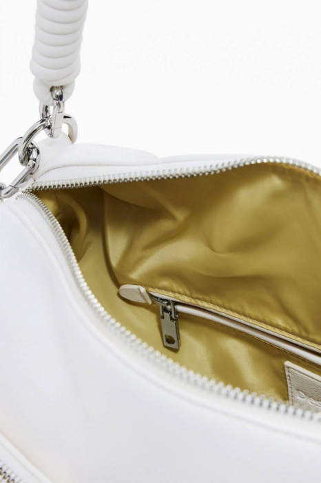 Geanta de dama crossbody, Desigual, seria Half Habana, Alb [5]