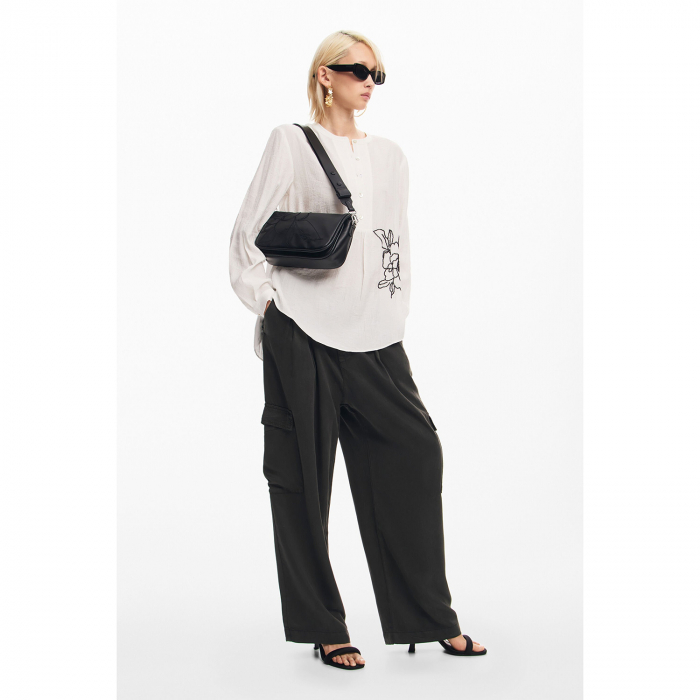 Geanta de dama crossbody, Desigual, seria Keller Gales long, Negru [2]