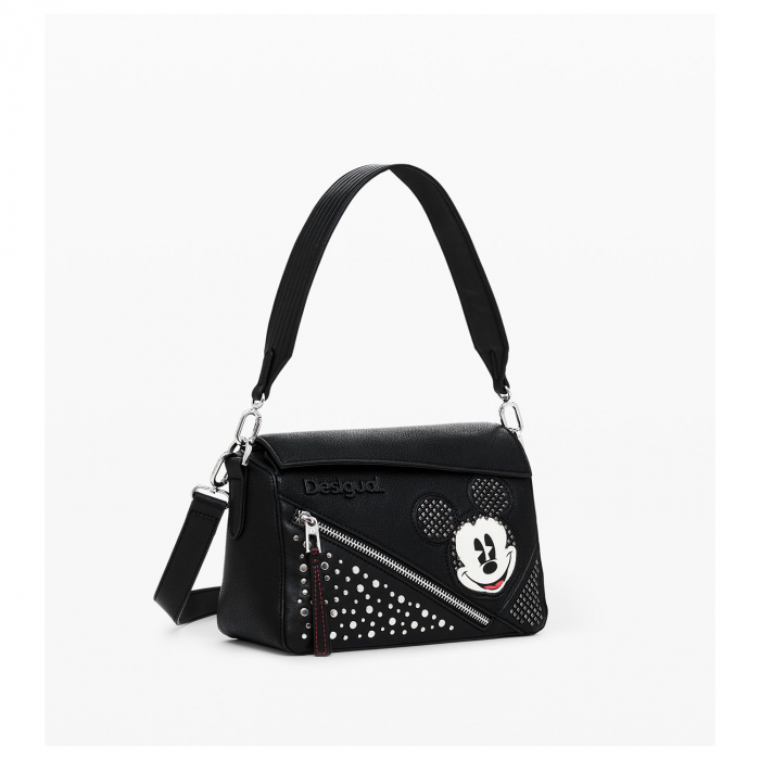 Geanta de dama crossbody, Desigual, seria Mickey Studstyle Phuk, Negru [3]