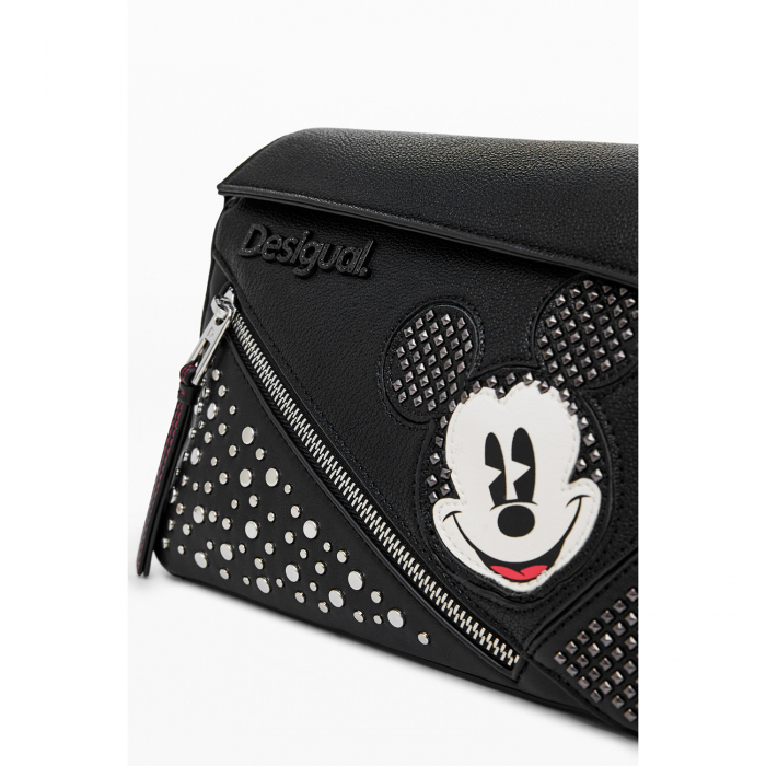 Geanta de dama crossbody, Desigual, seria Mickey Studstyle Phuk, Negru [6]
